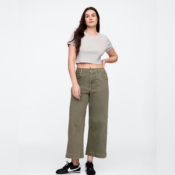 GAP High Rise Wide Leg Pant Size 12 - Picture 1 of 11